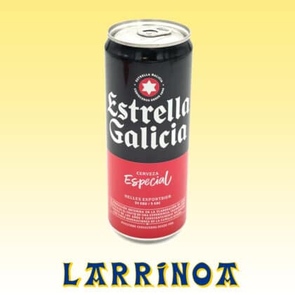 cerveza estrella galicia lata 33 en tienda larrinoa