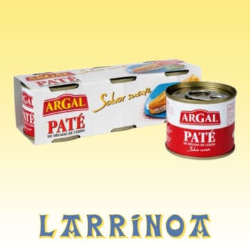 paté hígado cerdo Argal pack de 3 latas en tienda larrinoa